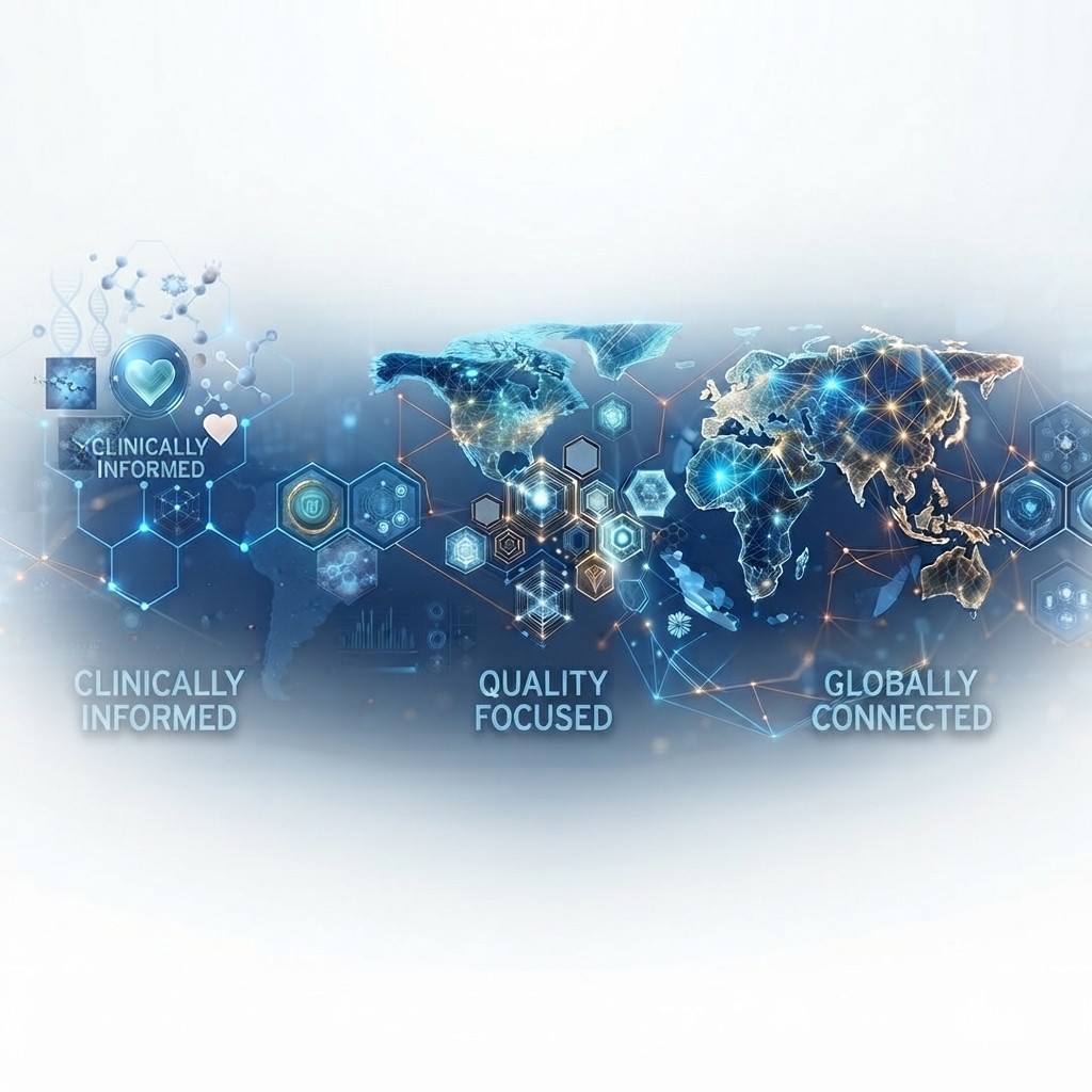 Clinical review, quality assurance, and global healthcare connections